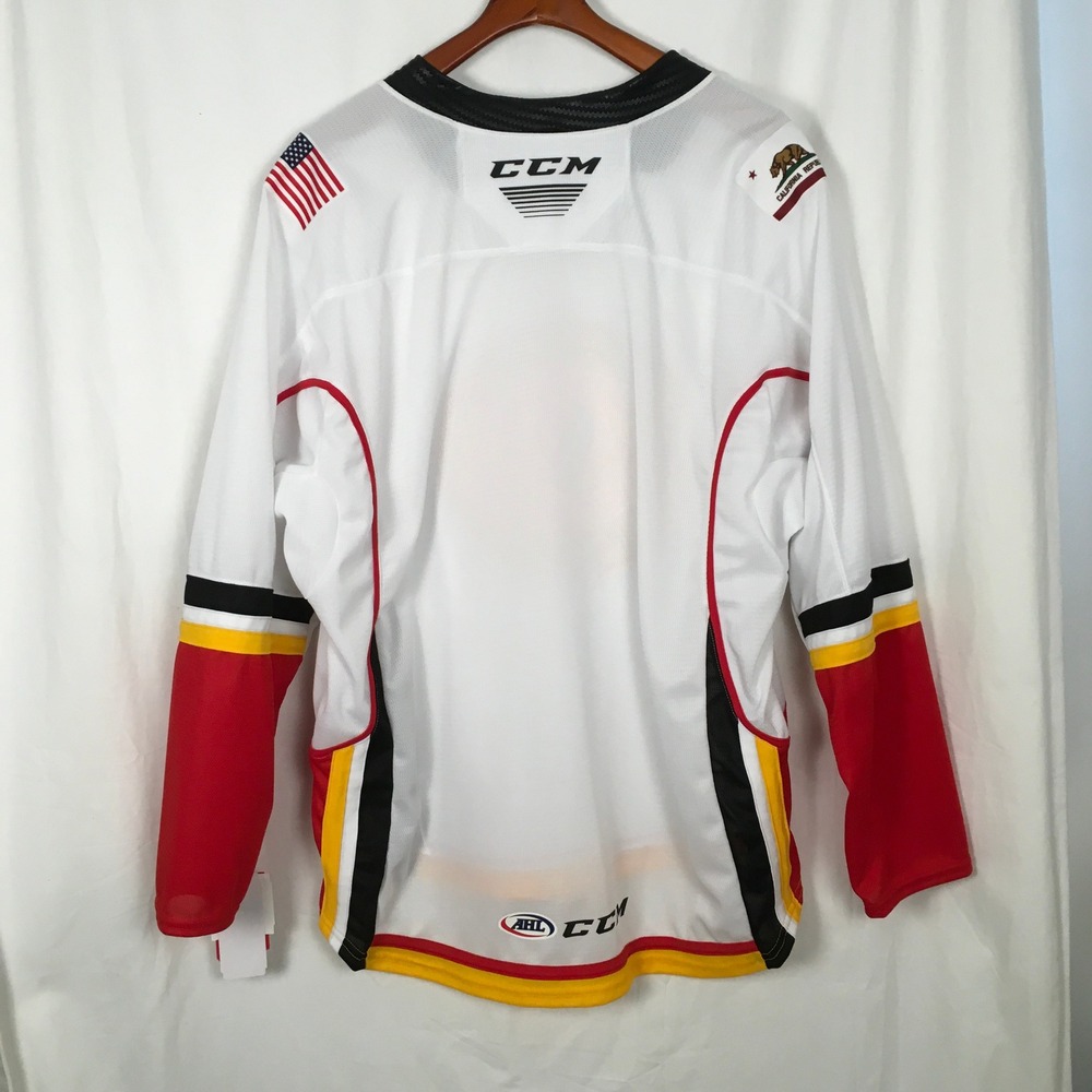 NWT Stockton Heat AHL Hockey CCM Jersey Size XL Made in Canada‎ - Picture 2 of 10
